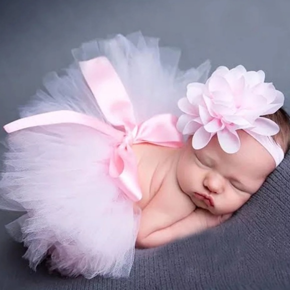 BabyGirl Tutu and Headband Set Photoshoot Outfit🎁 - Picture 3 of 6